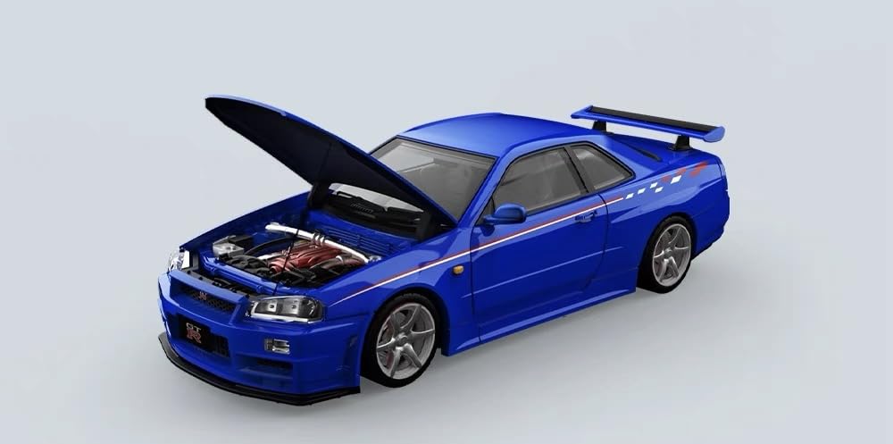 ミニカー COOL ART GRAN TURISMO R34GTR 1/64 Amazon.co.jp: 1/64 cool art GT-R R34 日産 青 [並行輸入品] : おもちゃ